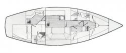 Trident Voyager 40 Internal layout: Trident Voyager 40 Internal layout